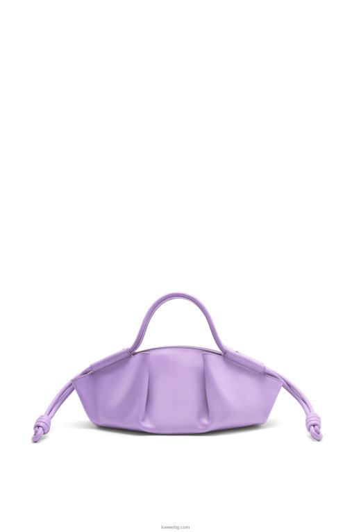Loewe малка пасео чанта от лъскава телешка кожа напа F84B8354 Жени светло лилаво