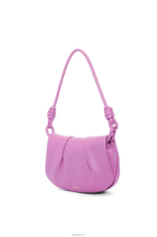 Loewe чанта paseo от лъскава телешка кожа от напа F84B8335 Жени скална роза