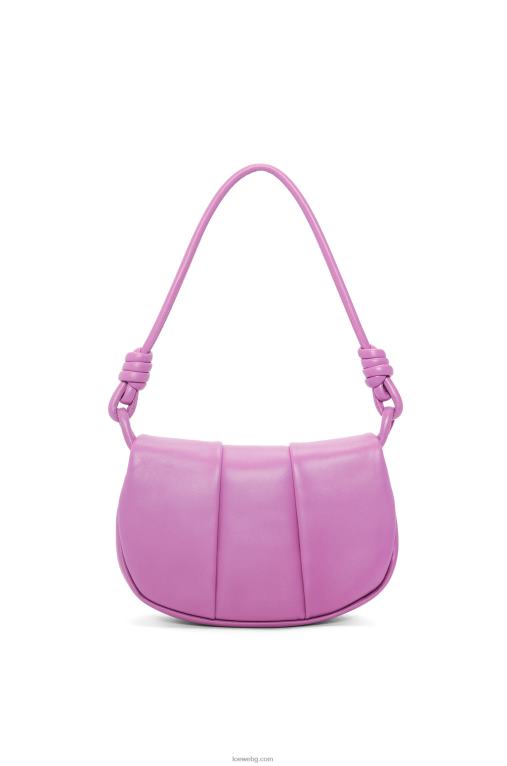 Loewe чанта paseo от лъскава телешка кожа от напа F84B8335 Жени скална роза