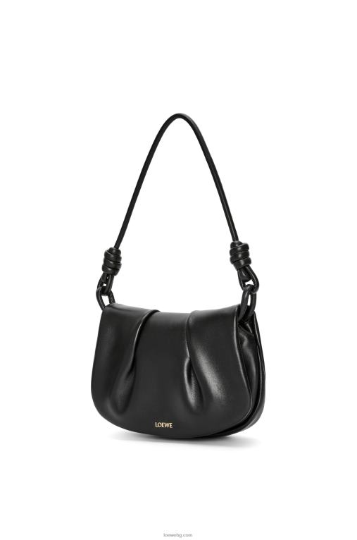 Loewe чанта paseo от лъскава телешка кожа от напа F84B8337 Жени черен