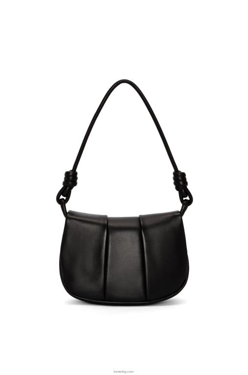 Loewe чанта paseo от лъскава телешка кожа от напа F84B8337 Жени черен