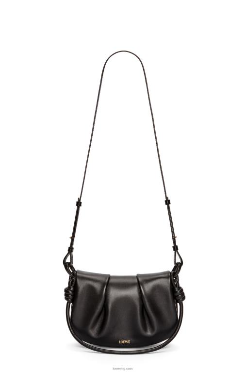 Loewe чанта paseo от лъскава телешка кожа от напа F84B8337 Жени черен