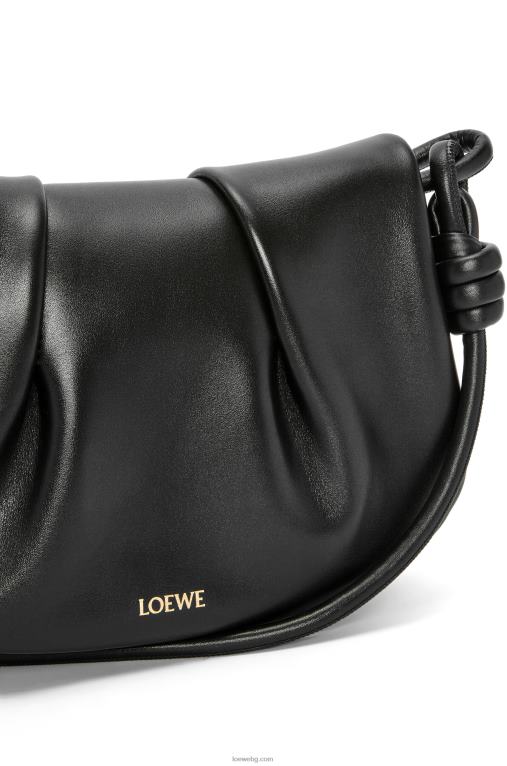 Loewe чанта paseo от лъскава телешка кожа от напа F84B8337 Жени черен