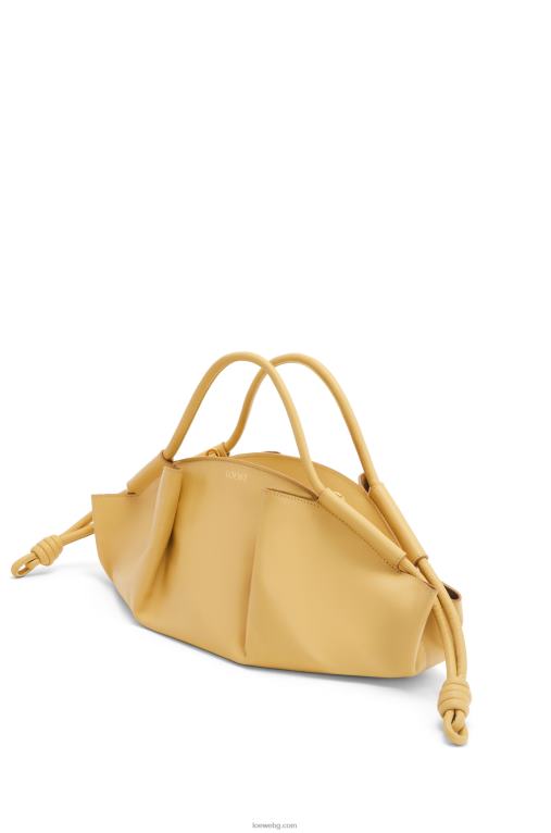 Loewe чанта paseo от лъскава телешка кожа напа F84B8352 Жени тъмно масло