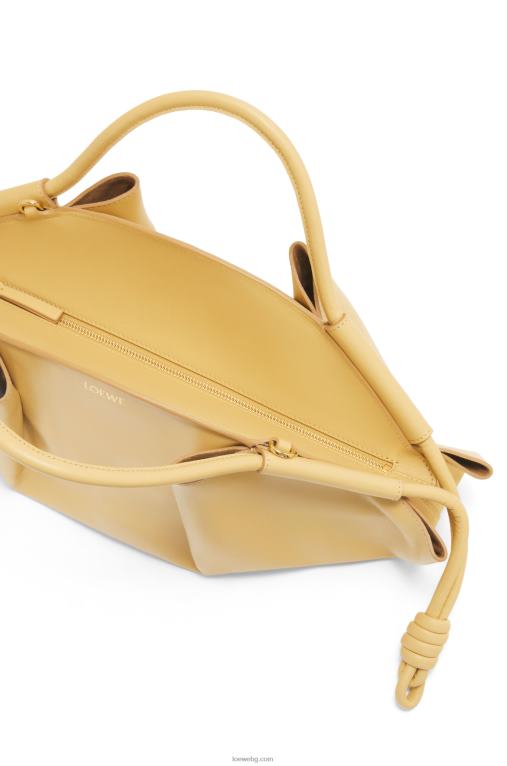 Loewe чанта paseo от лъскава телешка кожа напа F84B8352 Жени тъмно масло