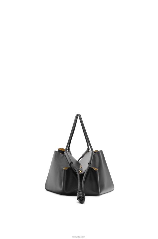 Loewe xl чанта paseo от лъскава телешка кожа напа F84B8401 Жени черен