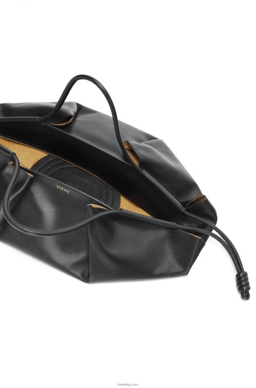 Loewe xl чанта paseo от лъскава телешка кожа напа F84B8401 Жени черен