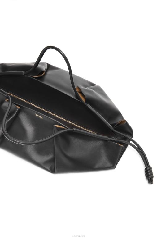 Loewe xl чанта paseo от лъскава телешка кожа напа F84B8401 Жени черен