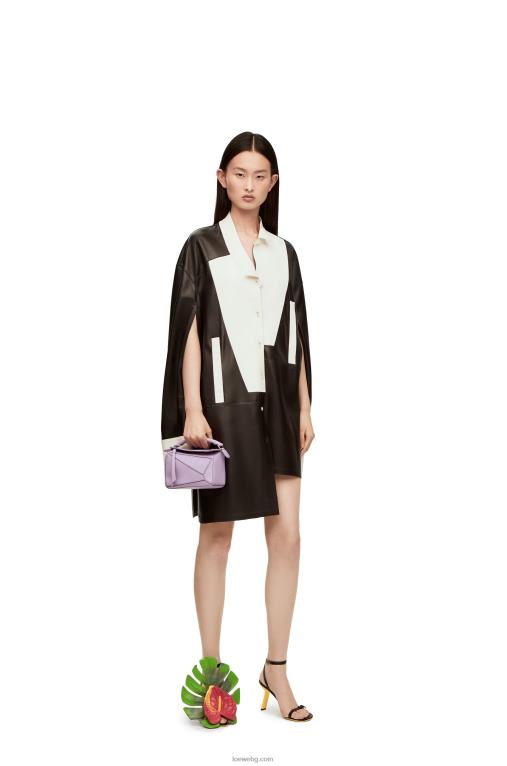 Loewe мини чанта за пъзел от мека зърнеста телешка кожа F84B8199 Жени светло лилаво