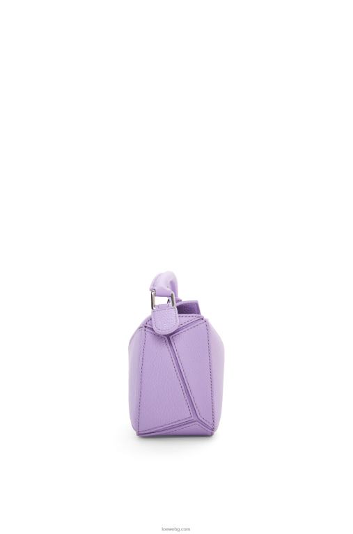 Loewe мини чанта за пъзел от мека зърнеста телешка кожа F84B8199 Жени светло лилаво