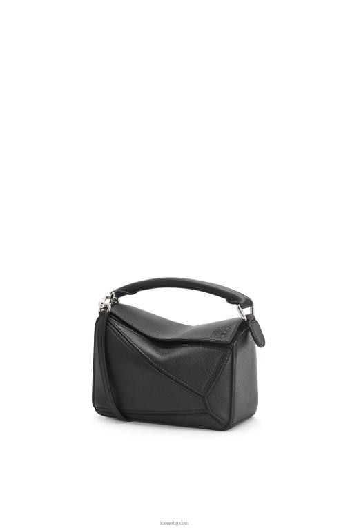 Loewe мини чанта за пъзел от класическа телешка кожа F84B8200 Жени черен