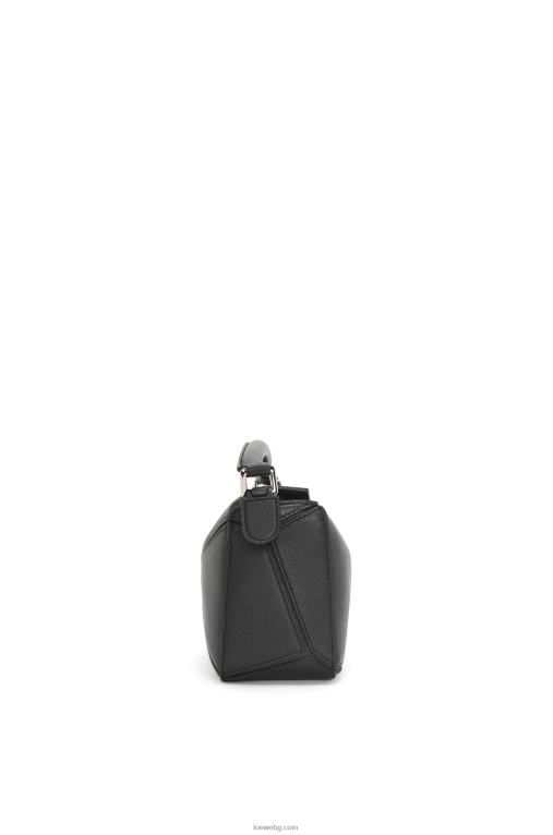 Loewe мини чанта за пъзел от класическа телешка кожа F84B8200 Жени черен