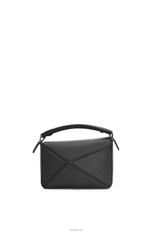Loewe мини чанта за пъзел от класическа телешка кожа F84B8200 Жени черен