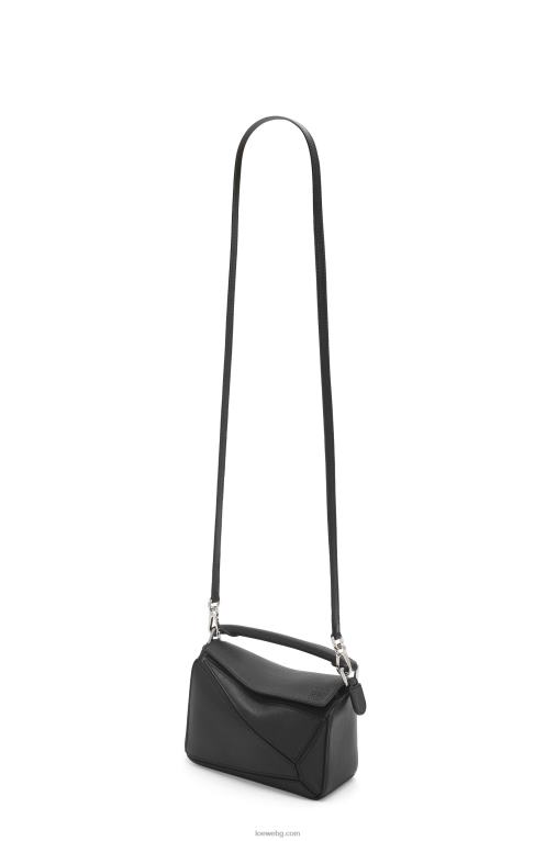 Loewe мини чанта за пъзел от класическа телешка кожа F84B8200 Жени черен