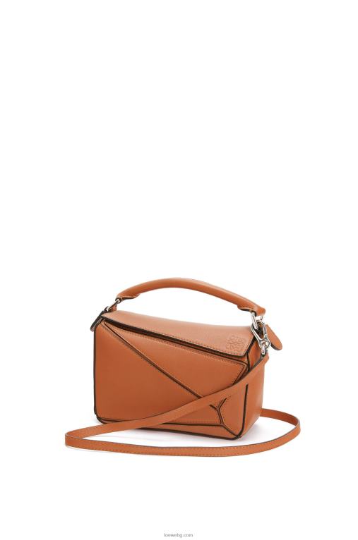 Loewe мини чанта за пъзел от класическа телешка кожа F84B8214 Жени тен