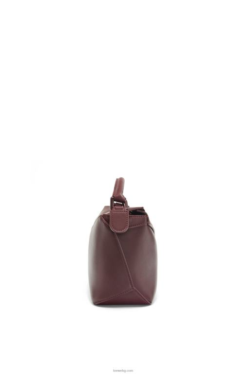 Loewe малка чанта тип пъзел от сатенена телешка кожа F84B8274 Жени Санг дьо Бьоф глазура