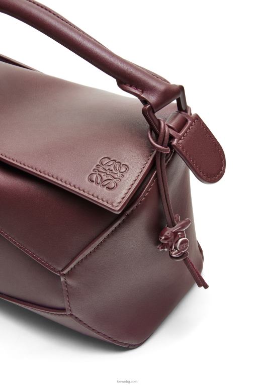 Loewe малка чанта тип пъзел от сатенена телешка кожа F84B8274 Жени Санг дьо Бьоф глазура