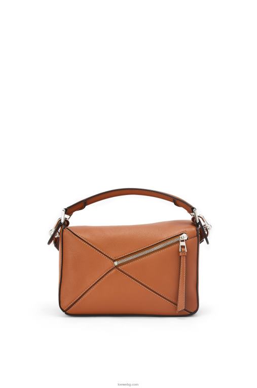 Loewe малка чанта за пъзел от класическа телешка кожа F84B8364 Жени тен