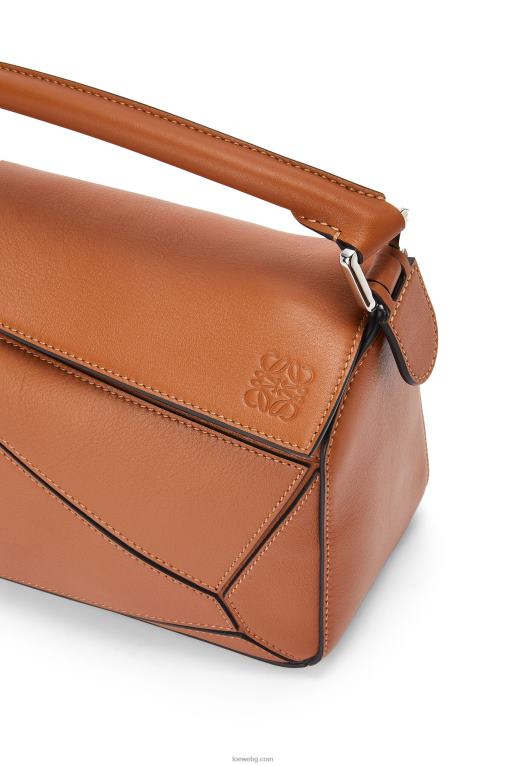 Loewe малка чанта за пъзел от класическа телешка кожа F84B8364 Жени тен