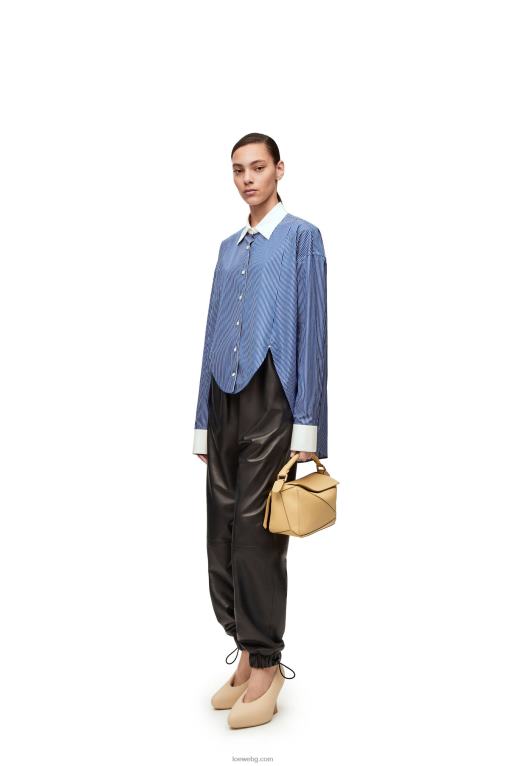 Loewe малка чанта за пъзел от мека зърнеста телешка кожа F84B8393 Жени тъмно масло