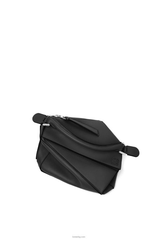 Loewe малка чанта за пъзел от класическа телешка кожа F84B8478 Жени черен