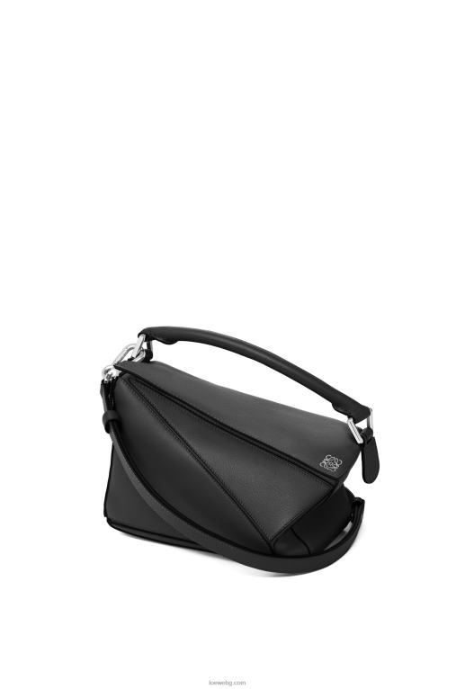 Loewe малка чанта за пъзел от класическа телешка кожа F84B8478 Жени черен