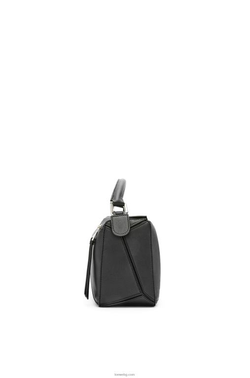 Loewe малка чанта за пъзел от класическа телешка кожа F84B8478 Жени черен