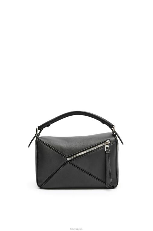 Loewe малка чанта за пъзел от класическа телешка кожа F84B8478 Жени черен