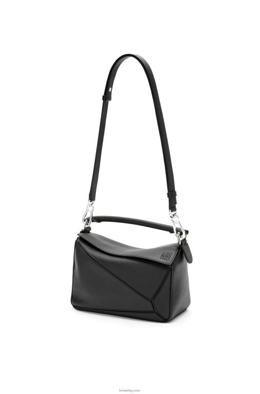 Loewe малка чанта за пъзел от класическа телешка кожа F84B8478 Жени черен