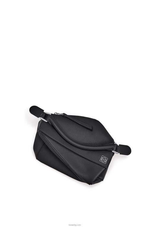 Loewe малка чанта за пъзел от класическа телешка кожа F84B8478 Жени черен