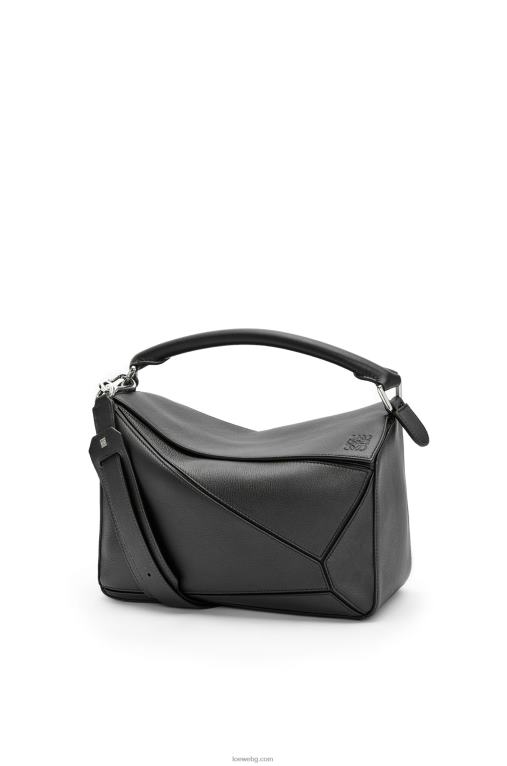 Loewe чанта за пъзел от класическа телешка кожа F84B8479 Жени черен