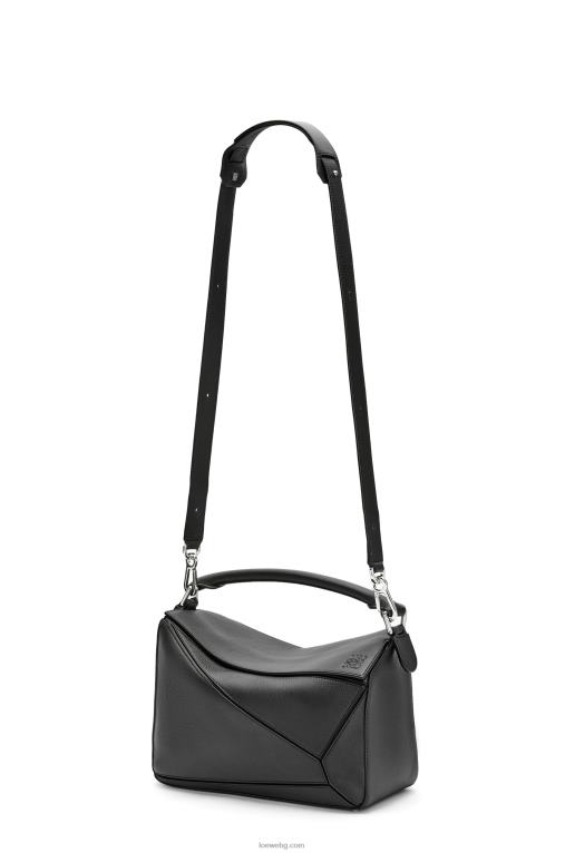 Loewe чанта за пъзел от класическа телешка кожа F84B8479 Жени черен