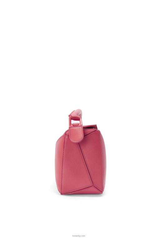 Loewe малка чанта за пъзел от сатенена телешка кожа F84B8490 Жени роза