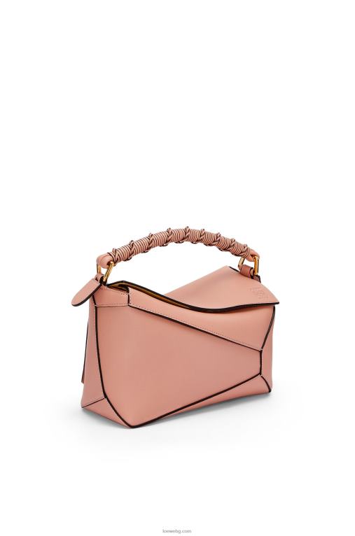 Loewe малка чанта тип пъзел от телешка кожа напа F84B8498 Жени прашно розово