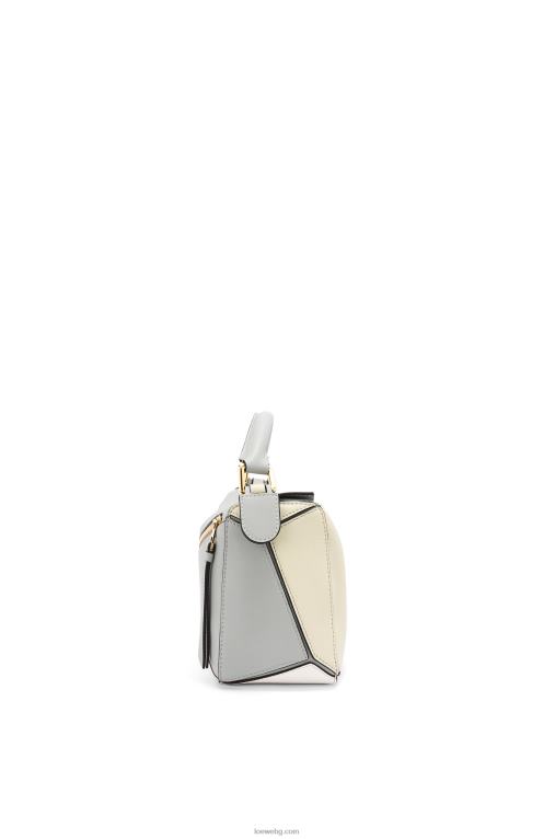 Loewe малка чанта за пъзел от класическа телешка кожа F84B8516 Жени пепеляво сиво/мраморно зелено