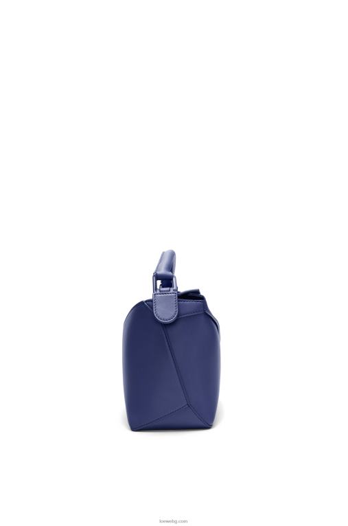 Loewe малка чанта тип пъзел от сатенена телешка кожа F84B8531 Жени наситено лилава глазура
