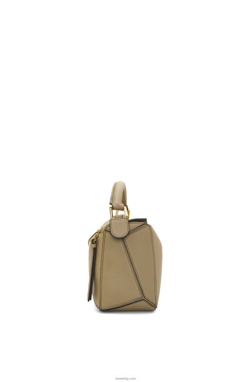 Loewe малка чанта за пъзел от мека зърнеста телешка кожа F84B8535 Жени зелен артишок