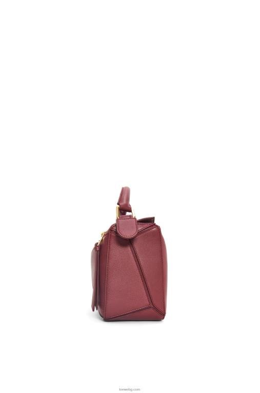 Loewe малка чанта за пъзел от класическа телешка кожа F84B8544 Жени горски плодове