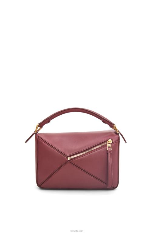 Loewe малка чанта за пъзел от класическа телешка кожа F84B8544 Жени горски плодове