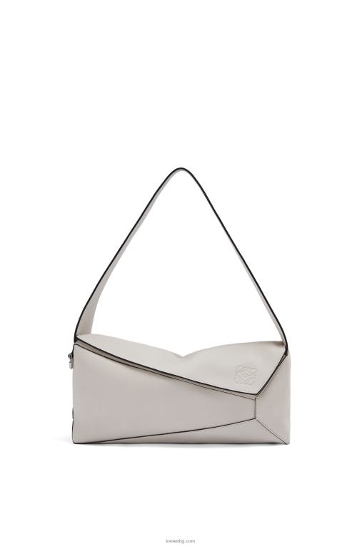 Loewe пъзел hobo чанта от телешка кожа напа F84B8438 Жени призрак