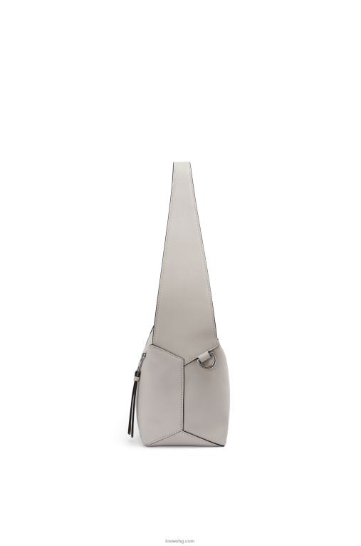 Loewe пъзел hobo чанта от телешка кожа напа F84B8438 Жени призрак
