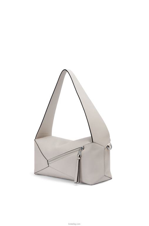 Loewe пъзел hobo чанта от телешка кожа напа F84B8438 Жени призрак