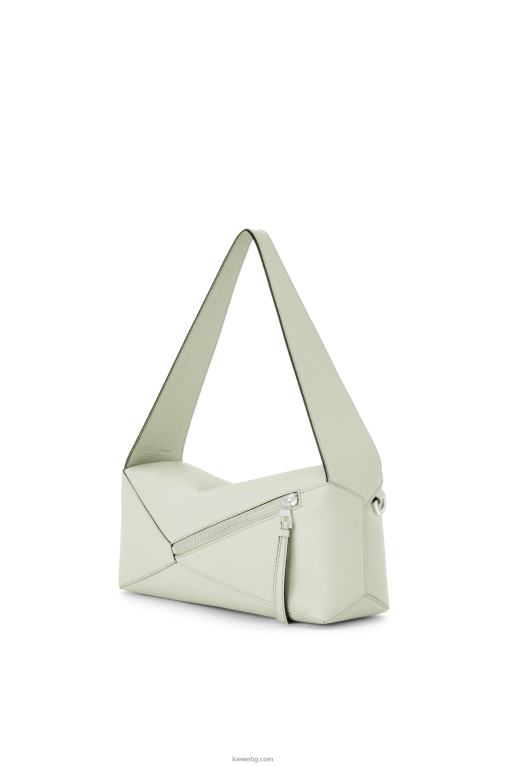 Loewe пъзел hobo чанта от телешка кожа напа F84B8457 Жени светъл селадон