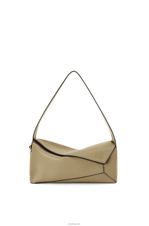 Loewe пъзел hobo чанта от телешка кожа напа F84B8458 Жени зелен артишок