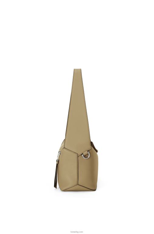Loewe пъзел hobo чанта от телешка кожа напа F84B8458 Жени зелен артишок