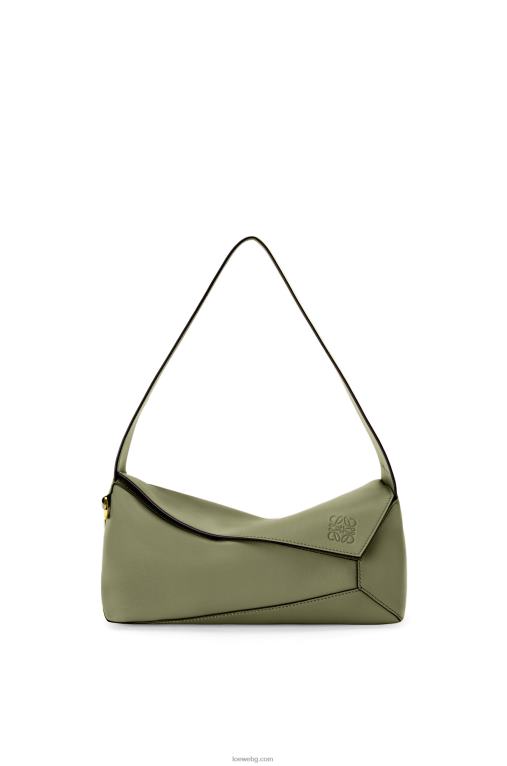 Loewe пъзел hobo чанта от телешка кожа напа F84B8471 Жени авокадо зелено