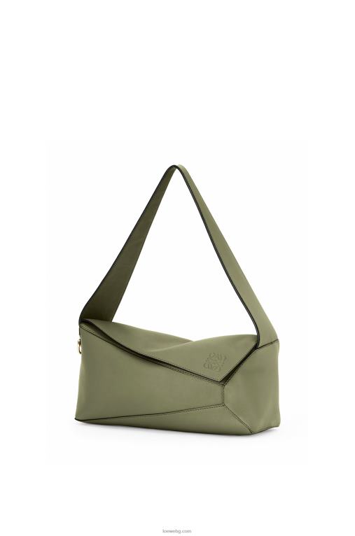 Loewe пъзел hobo чанта от телешка кожа напа F84B8471 Жени авокадо зелено
