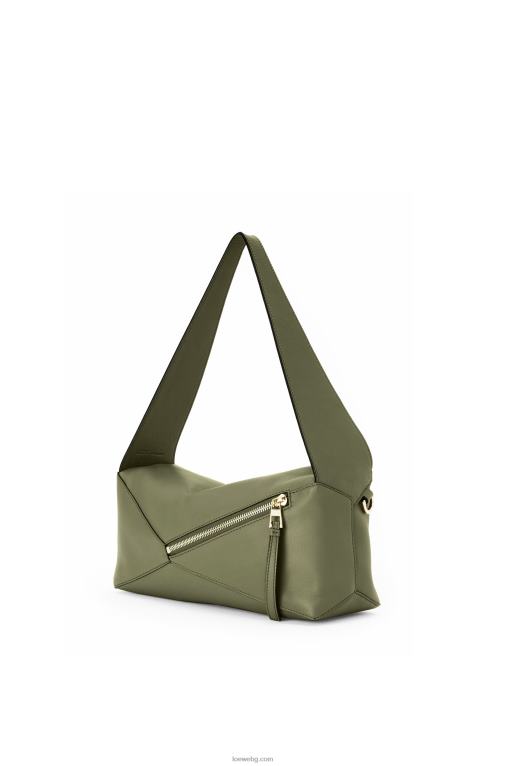 Loewe пъзел hobo чанта от телешка кожа напа F84B8471 Жени авокадо зелено