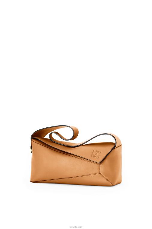 Loewe пъзел hobo чанта от телешка кожа напа F84B8473 Жени топла пустиня