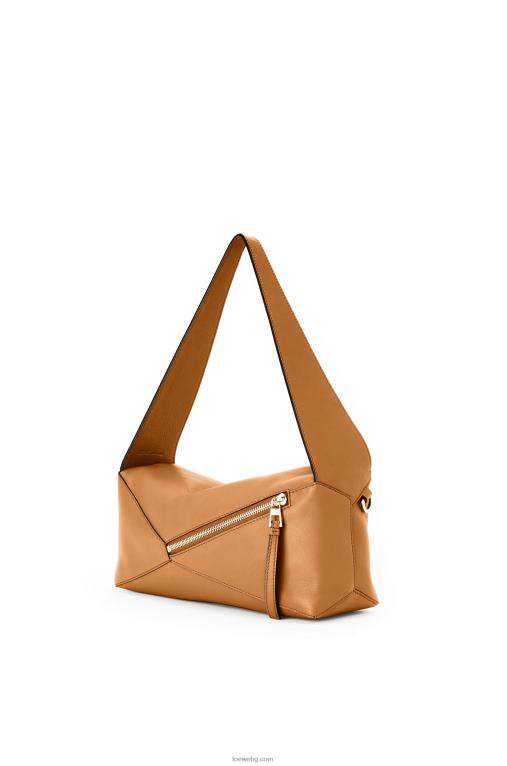 Loewe пъзел hobo чанта от телешка кожа напа F84B8473 Жени топла пустиня